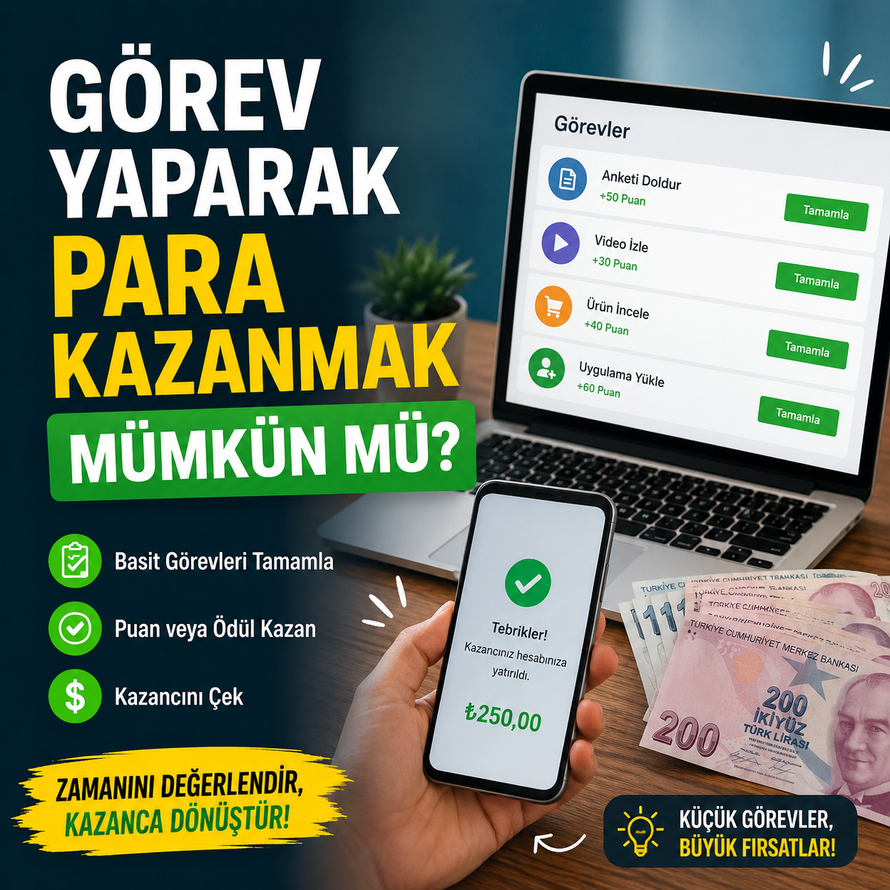 Görev Yaparak Para Kazanmak Mümkün Mü?
