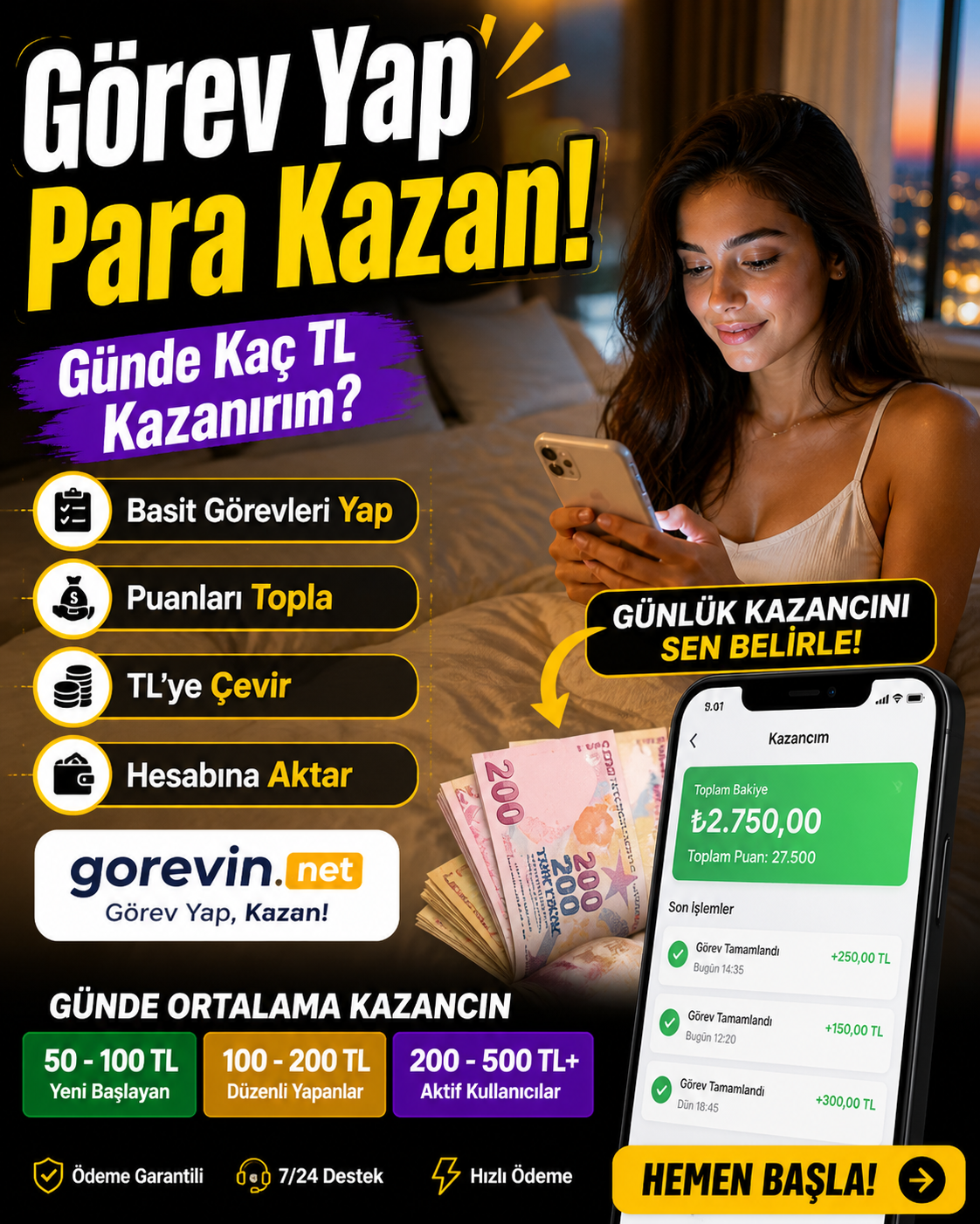 Gorevin.net’te Günlük Kaç TL Kazanılır?